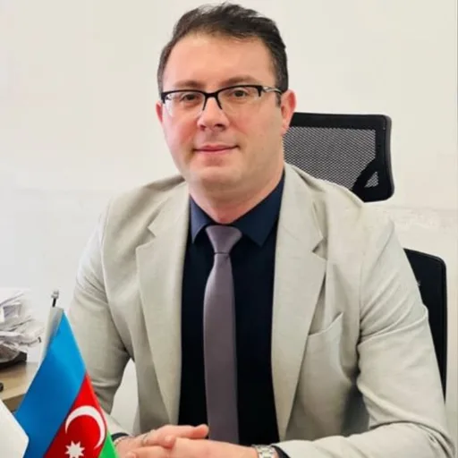 Khalid Najafov at the Pink Travel office in Baku